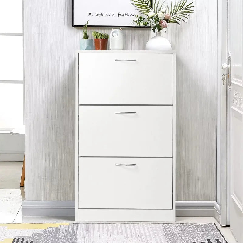 Shoe Storage Cupboard Organizer in White childrensterritory