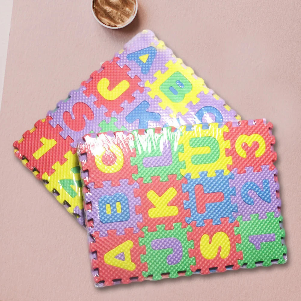 36 Pcs Alphabet Numbers Print Baby Mat 3D Puzzle Toys