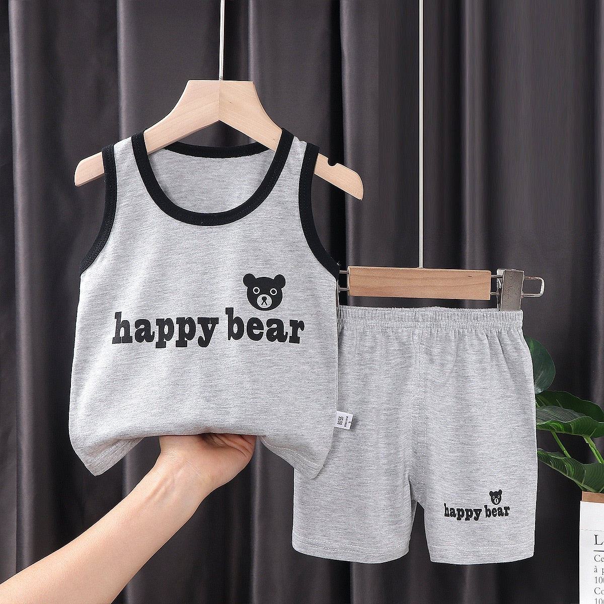 2PCS Cotton T-Shirts and Shorts Set for Toddler Boys Girls childrensterritory