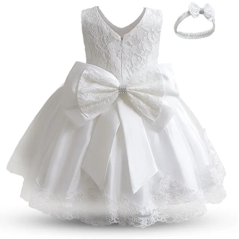 Baby Girls Princess Dress with Beadings for Christening childrensterritory