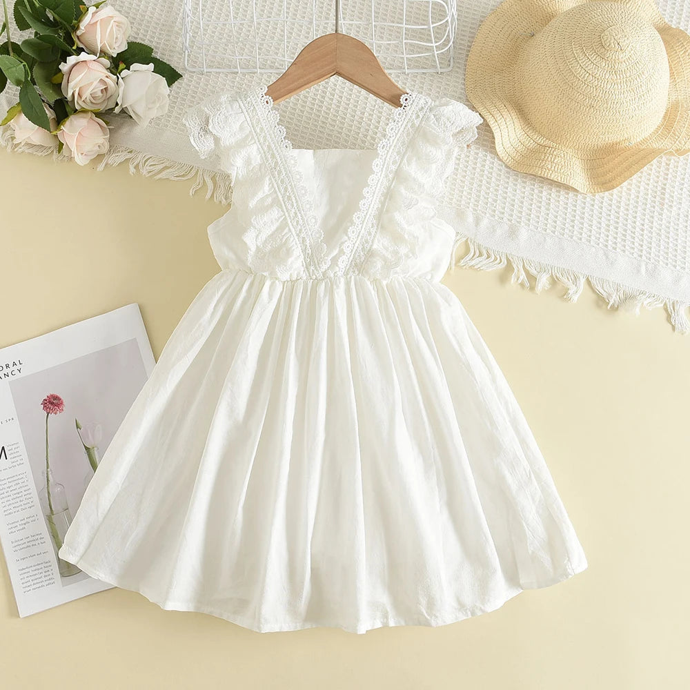 Kids Girls Lace Princess Summer Dress/Party Vestidos