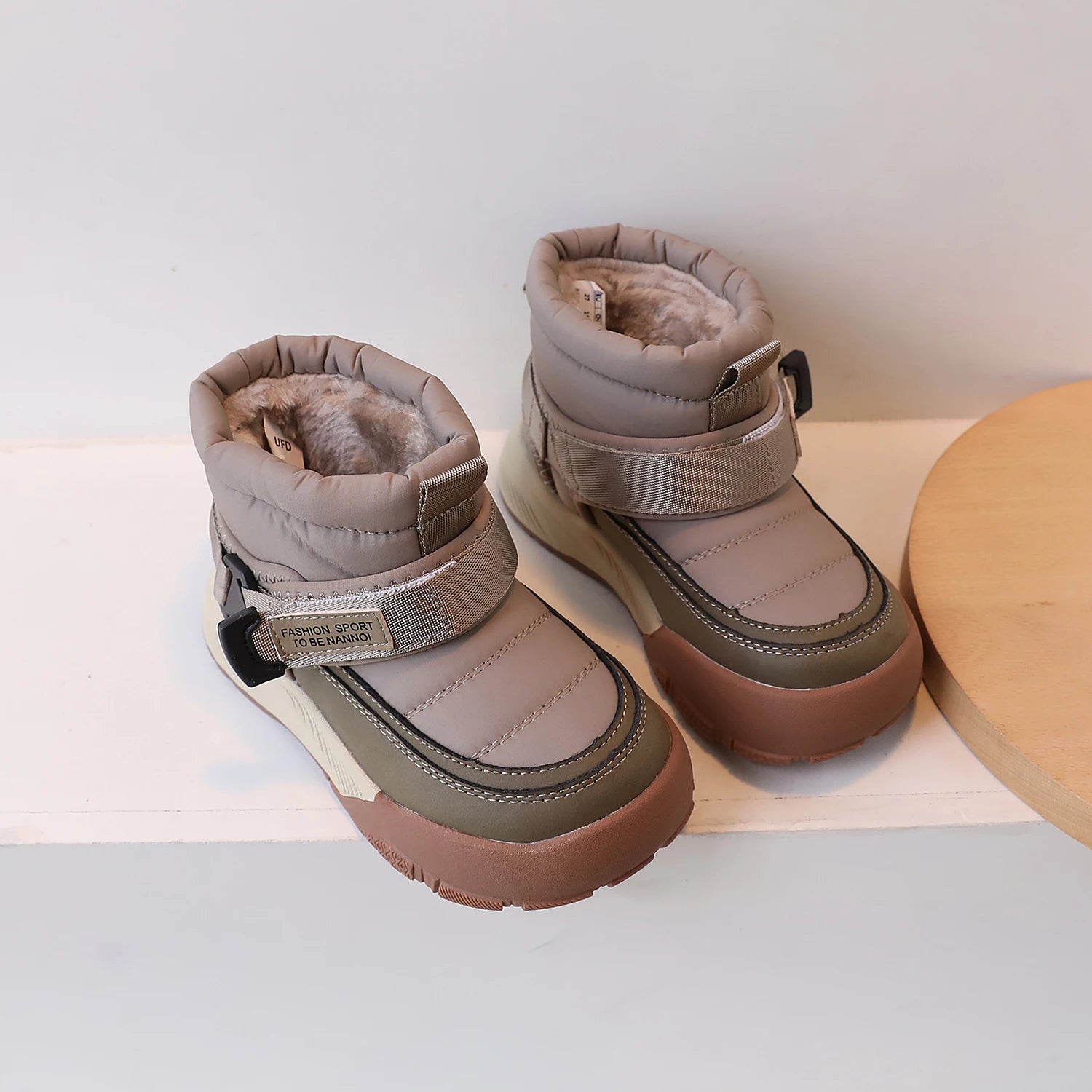 Kids Unisex Casual Plush Thick Warm Snow Boots childrensterritory