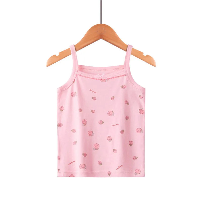 Kids Cotton Multiple Styles Camisole Vests For Summer childrensterritory