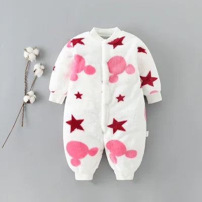 Baby Kids Cartoon Design Winter Bodysuits childrensterritory