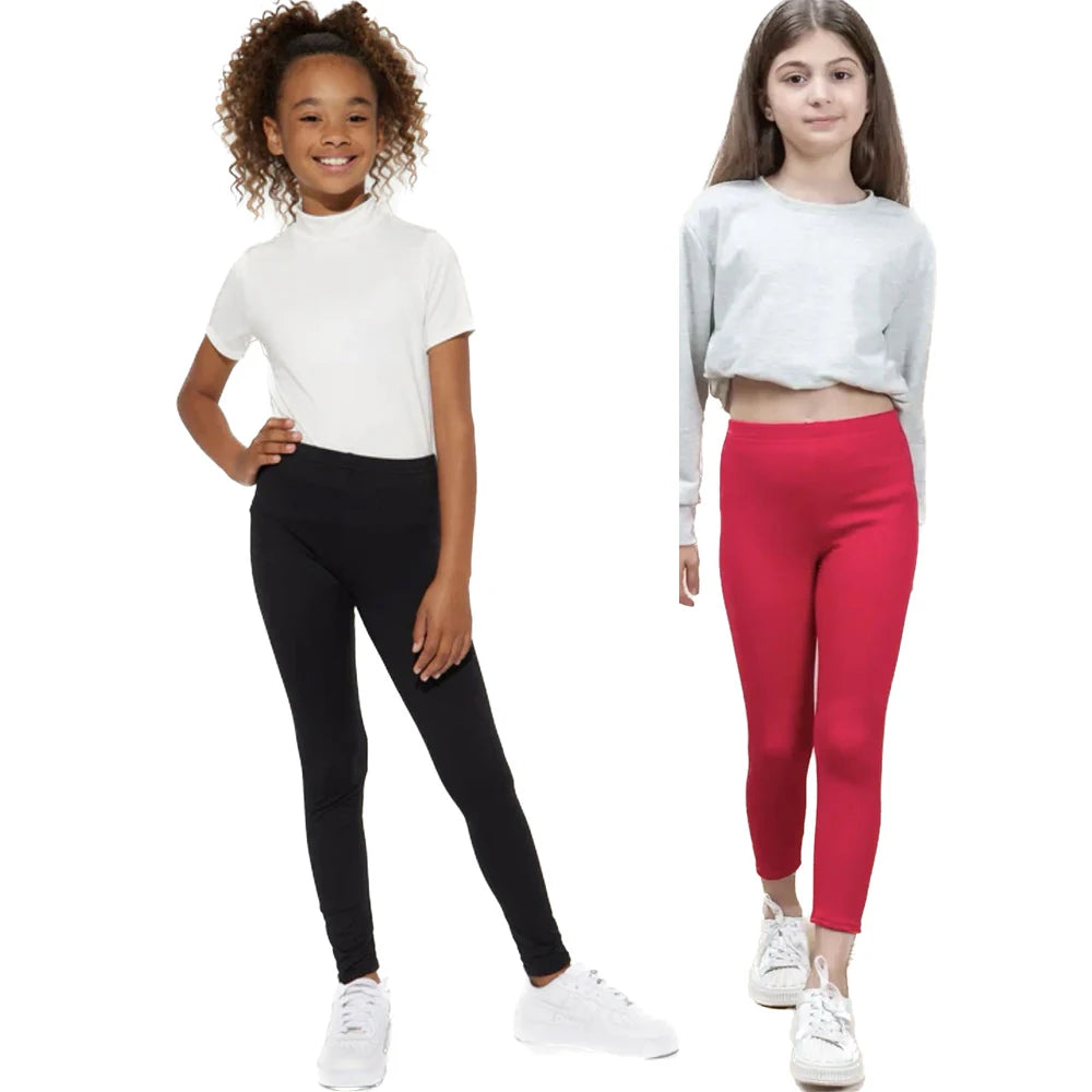 Little Girls Stylish Leggings in 10 Colors childrensterritory