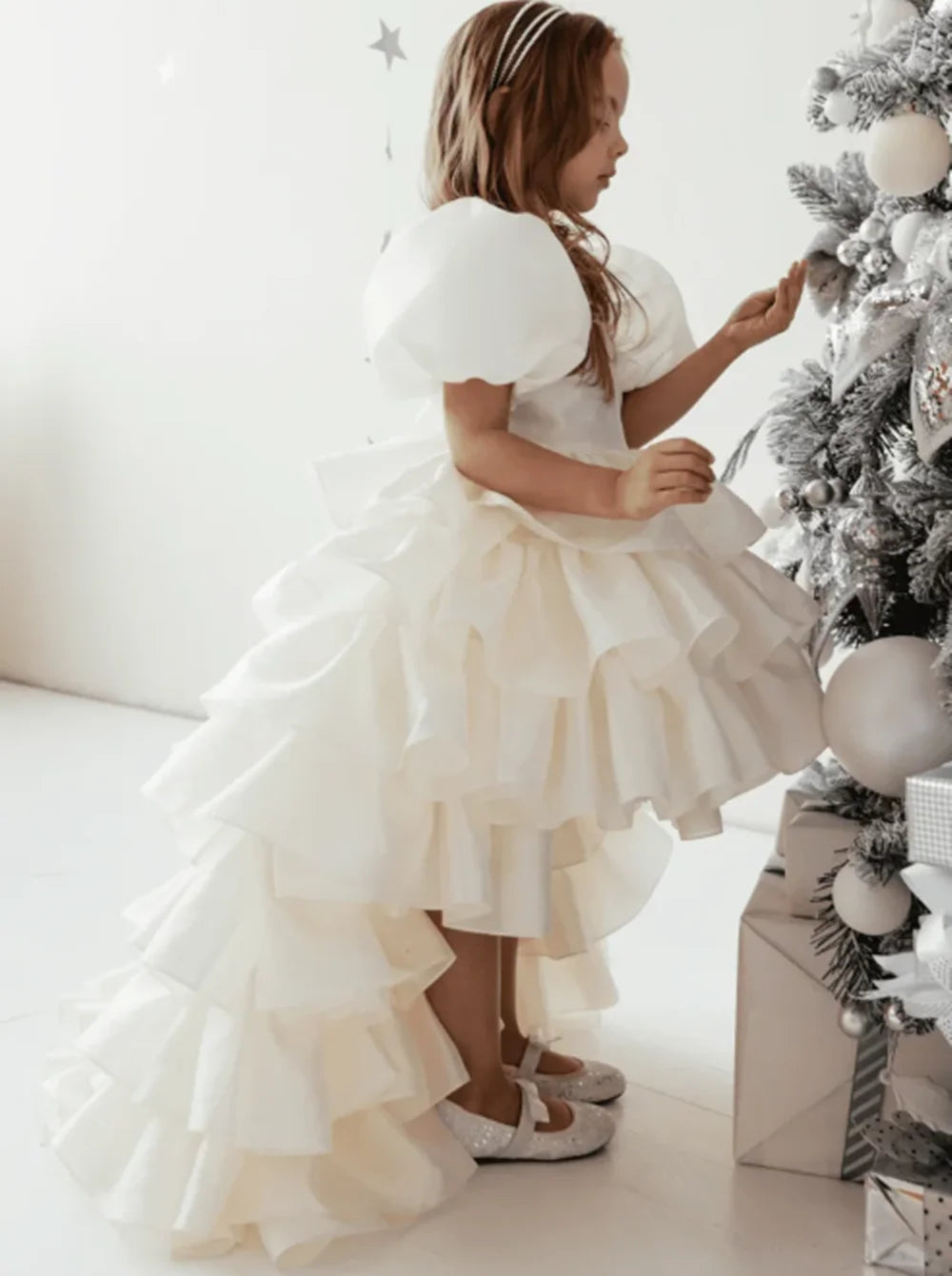 Baby/Kids Girls High Low Layered Tulle Evening Party Dresses childrensterritory