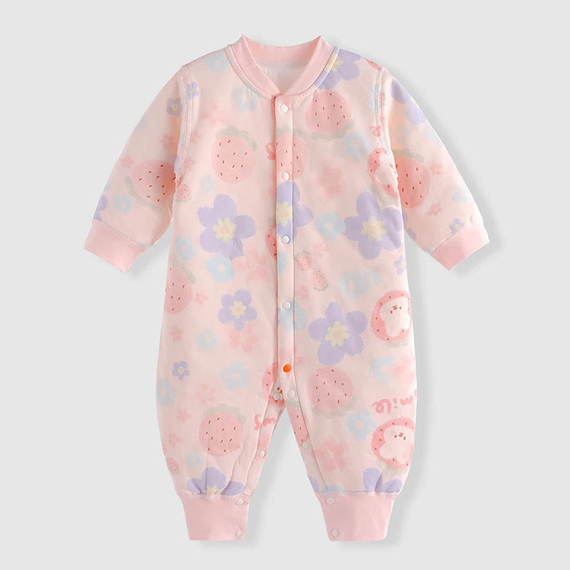 Baby Boy/Girl Warm Soft Thicken Rompers