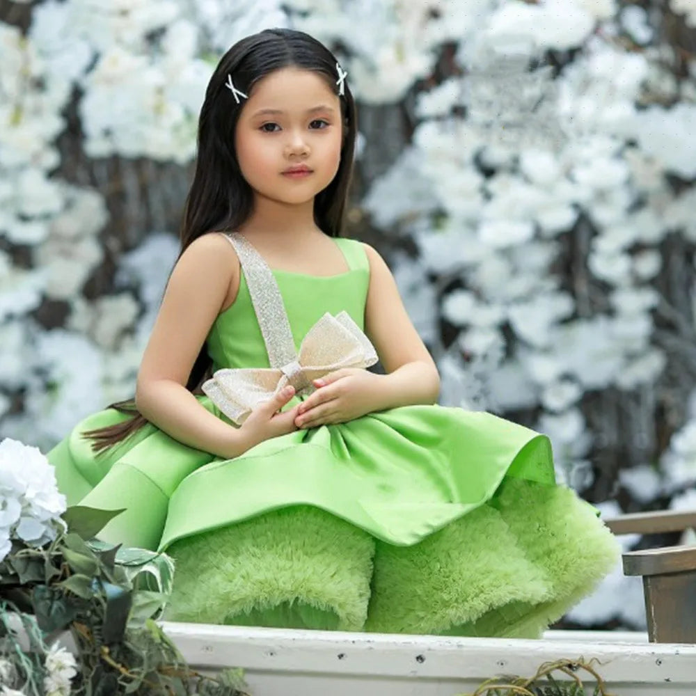 Girls Tiered Skirt/Gowns Tutu Outfit First Communion Dresses childrensterritory
