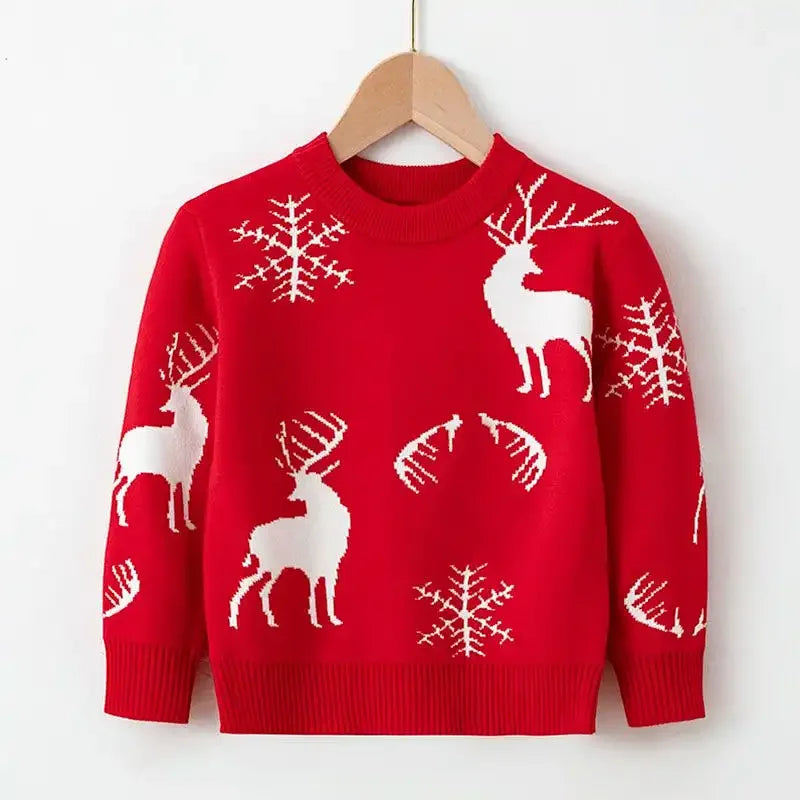 Baby Kids Long Sleeves Christmas Design Winter Sweater