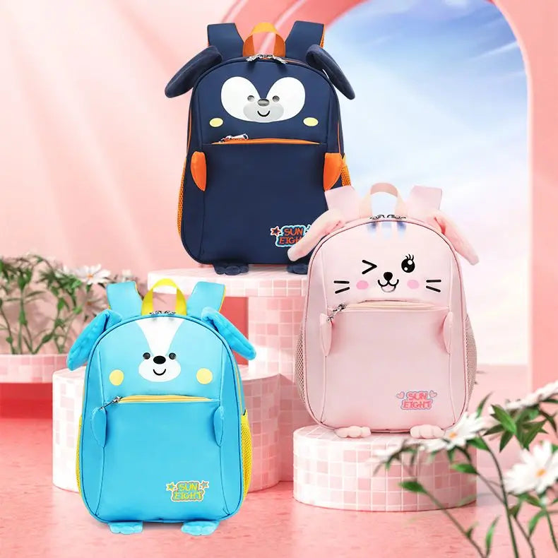 Rabbit Pattern Kids School Backpack Luggage Bag