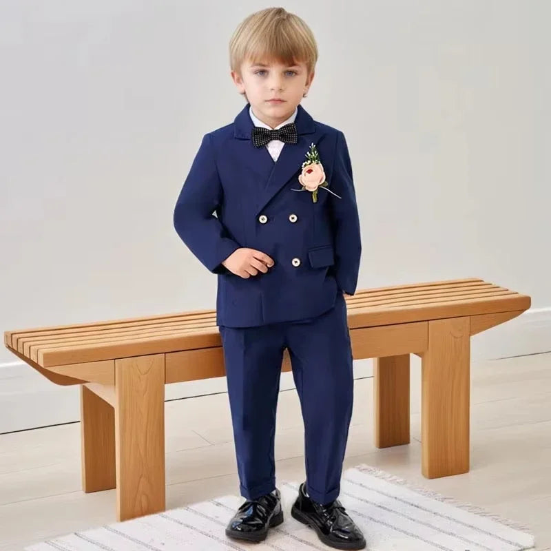 Kids Blazer Vest Pants Formal/Wedding Clothes Set