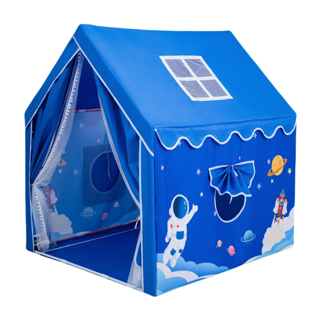 Kids Playhouse Large Indoor Play Tent With Longer Curtain