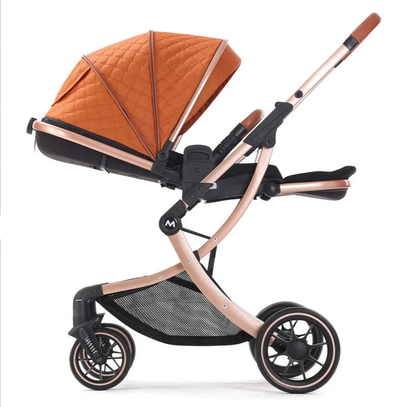 Elevated Baby Stroller with Lightweight Eggshell Design childrensterritory