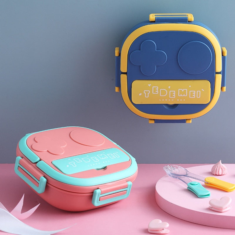 Portable Kids Lunch Box of Stainless Steel for Outings childrensterritory