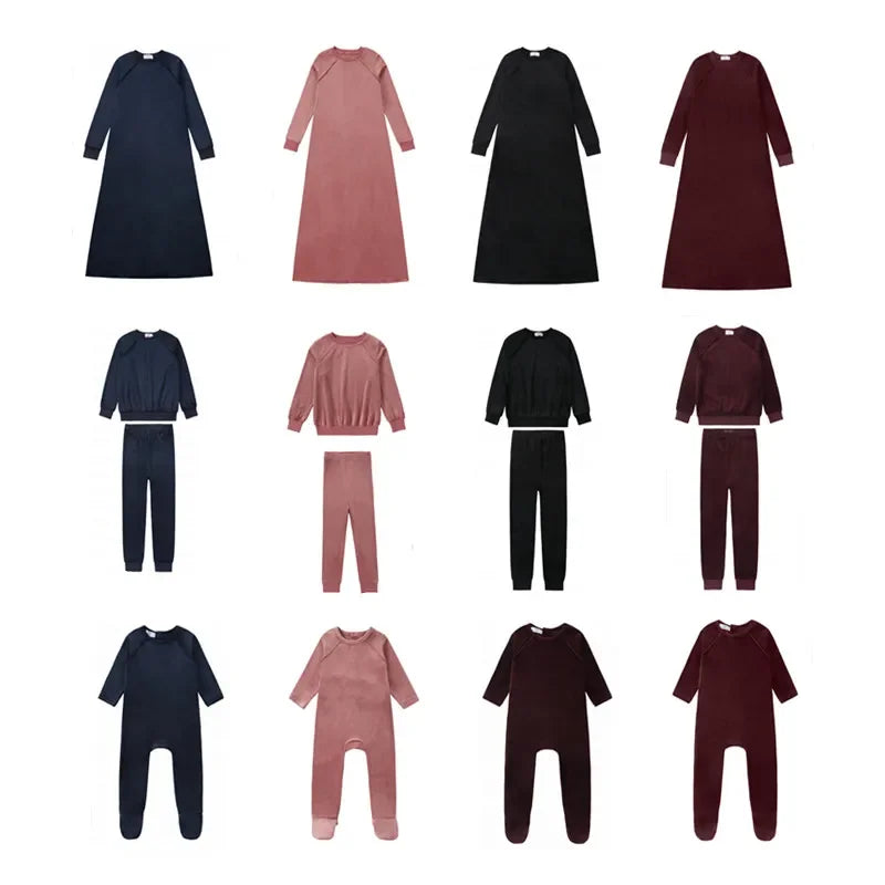 Full Sleeves Winter Family Matching Clothing Set childrensterritory