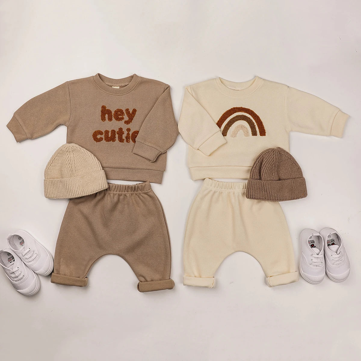 Baby Boy/Girl Casual Sweater + Loose Trouser 2pcs Set