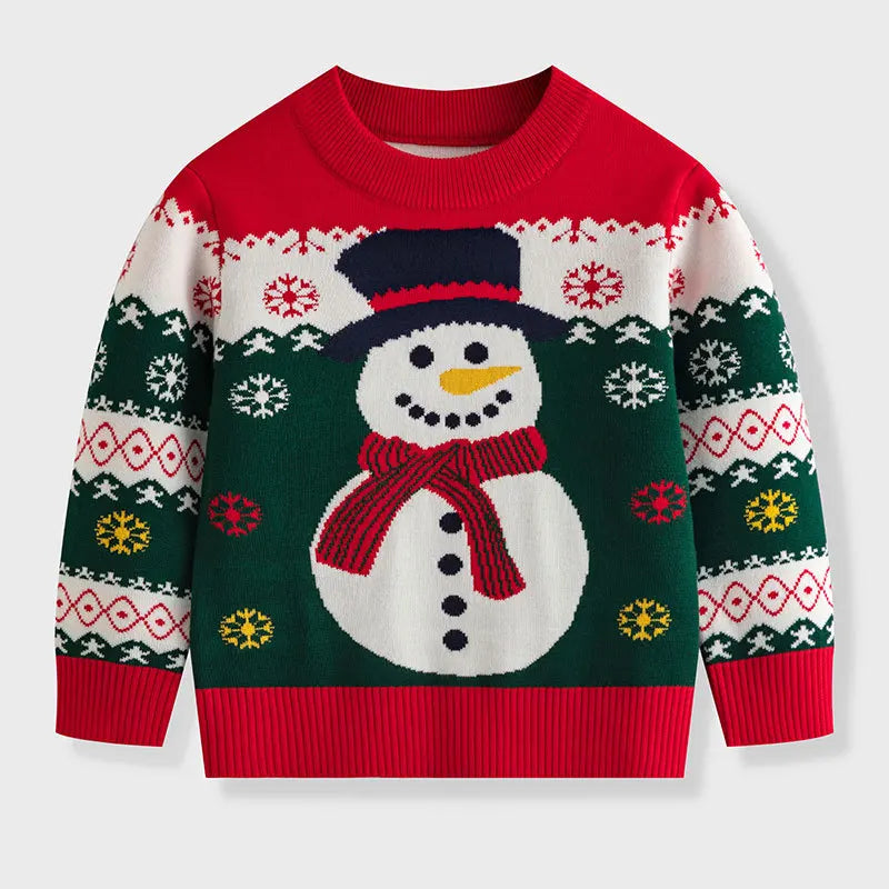 Kids’ Christmas Design Long-Sleeved Winter Sweater