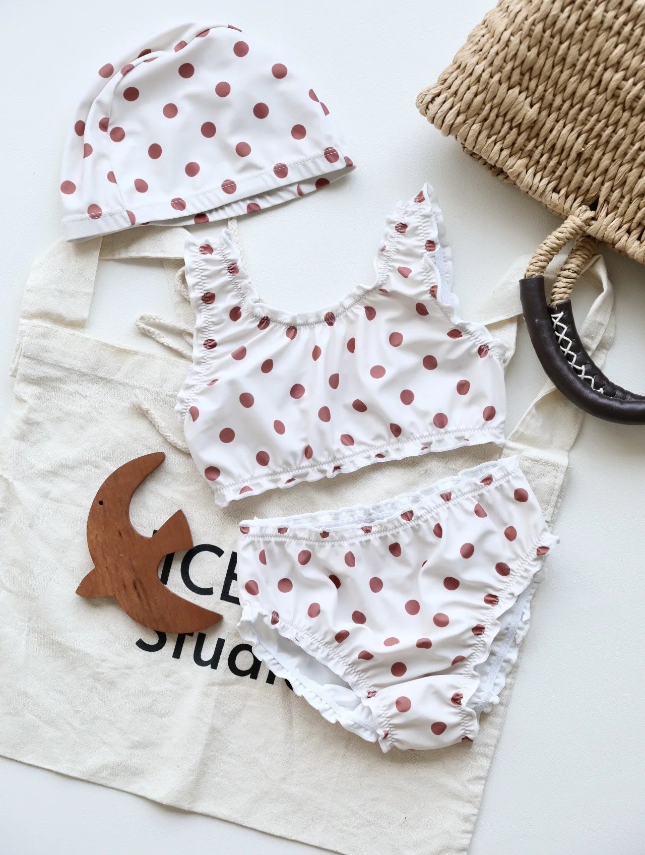 Baby Girl Stripe / Solid Color / Print Pattern Swimwear