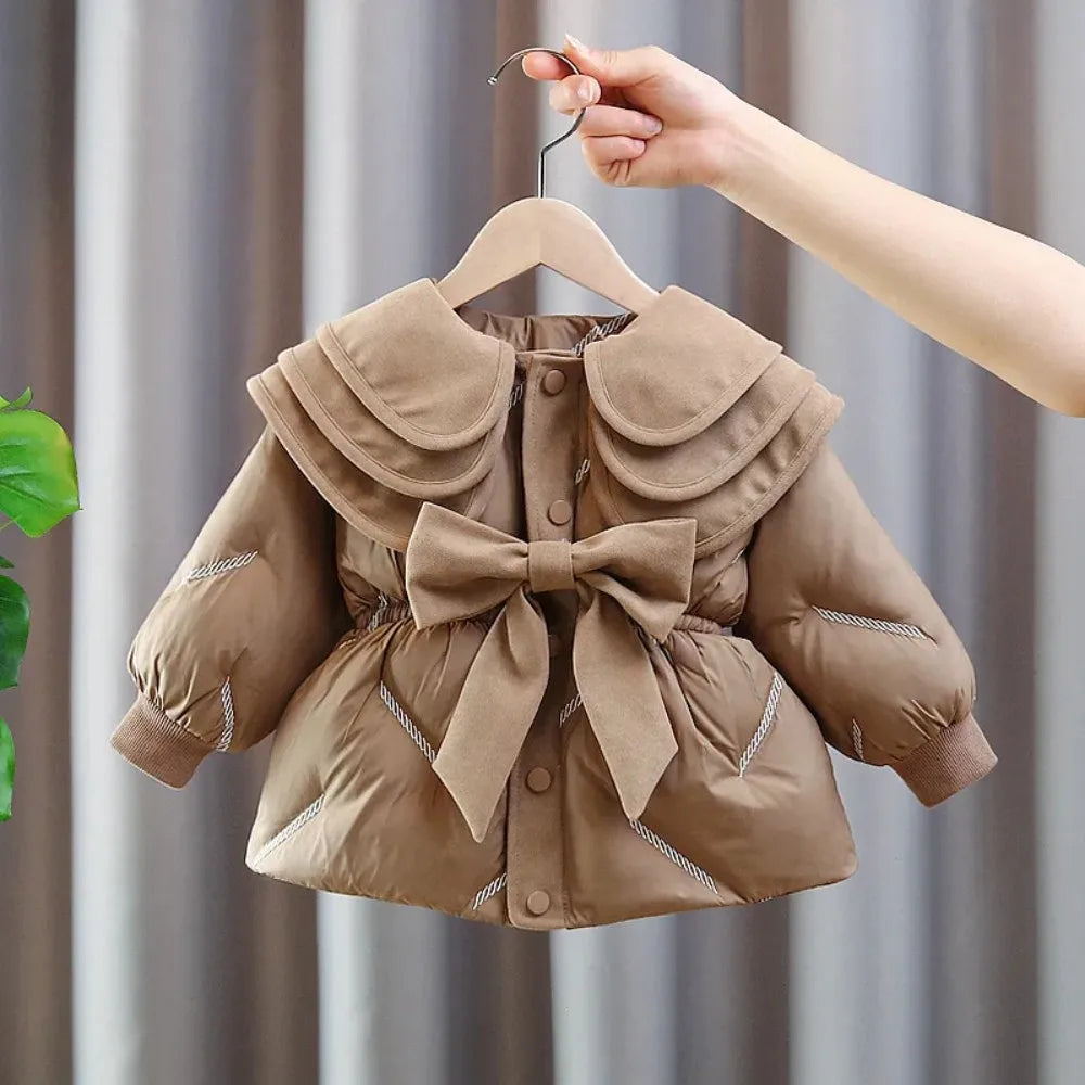 Girls’ Long-Sleeved Puffer Winter Coat childrensterritory