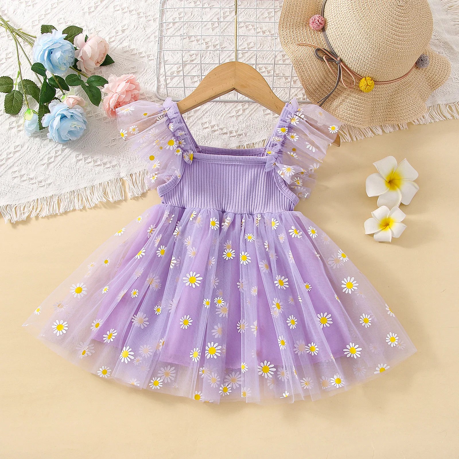 Daisy Design Baby Girl Princess Style Party Dresses childrensterritory