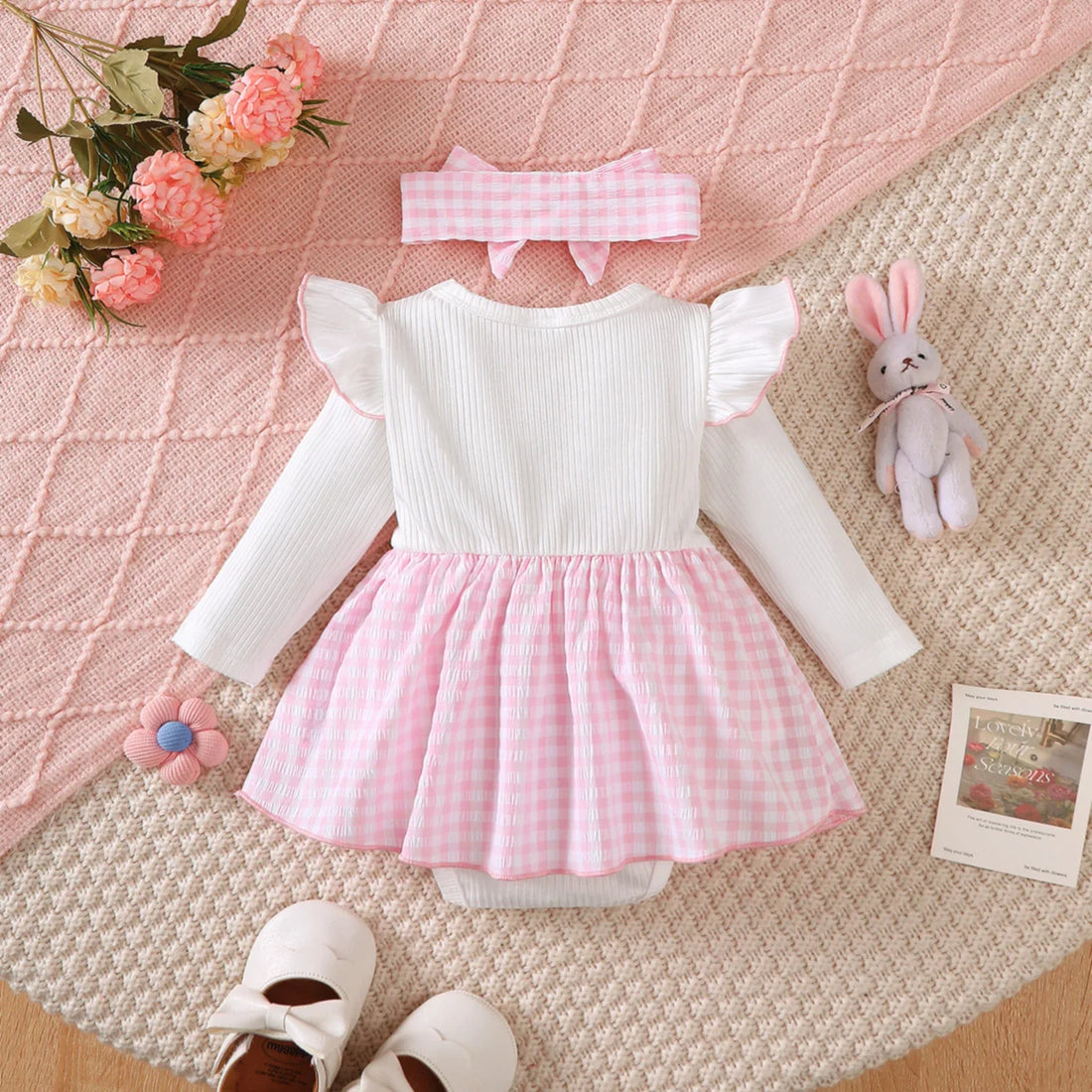 Long-Sleeved Newborn Baby Girl Dresses childrensterritory