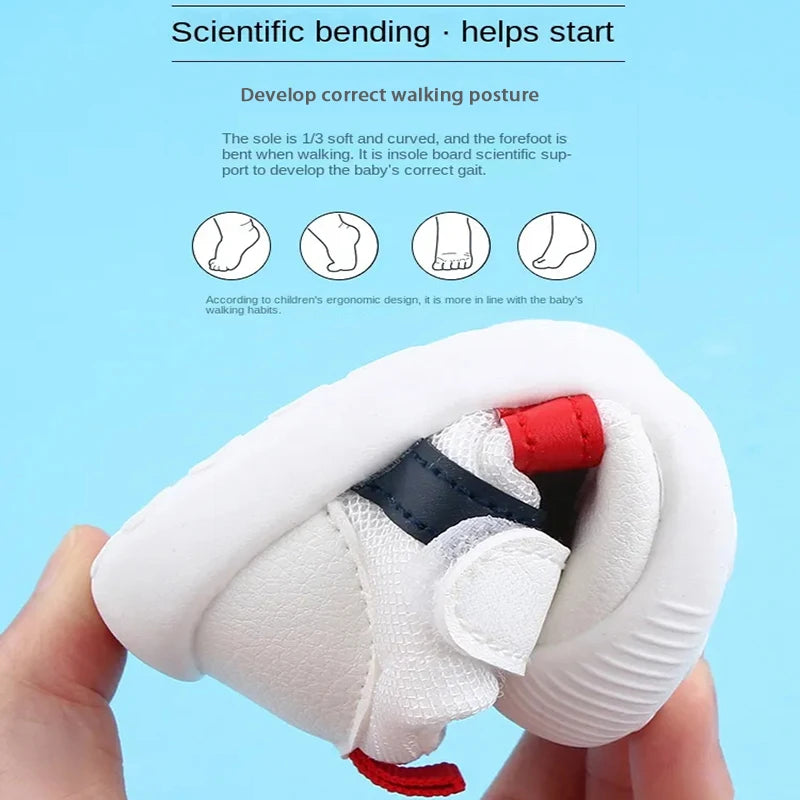 White Soft Bottom Breathable Shoes For Boys And Girls childrensterritory