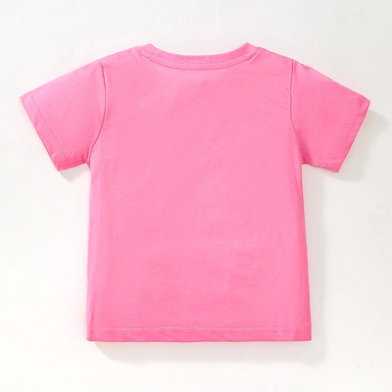 Cartoon Rainbow Design Little Girls Cotton Top childrensterritory