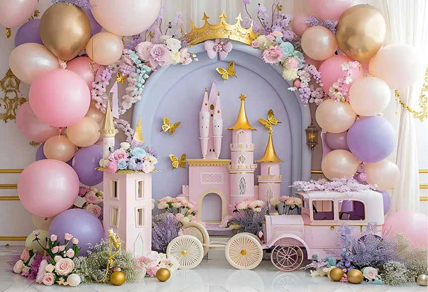 Floral Photography Background for Birthday Parties childrensterritory