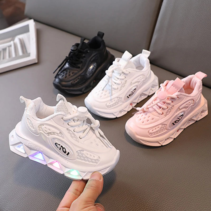 Lightweight Soft Soled Luminous Fashionable Sneaker for Toddler childrensterritory