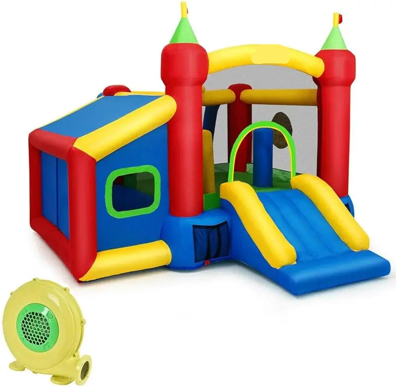 Kids Inflatable Bounce House with 480W Blower