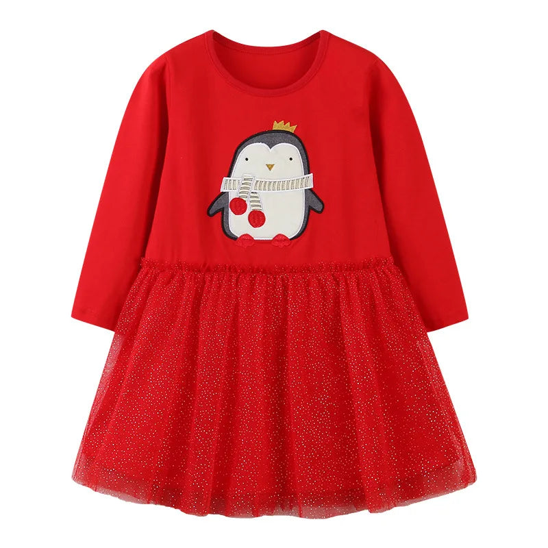 Long-Sleeved Printed Summer Dresses For Girls childrensterritory