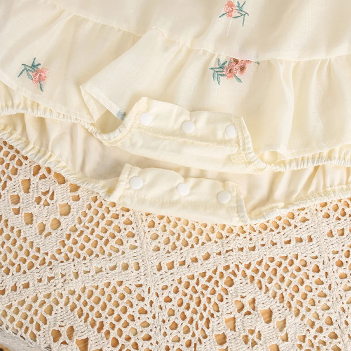 Baby Girl Lace Flower Sleeveless Summer Romper