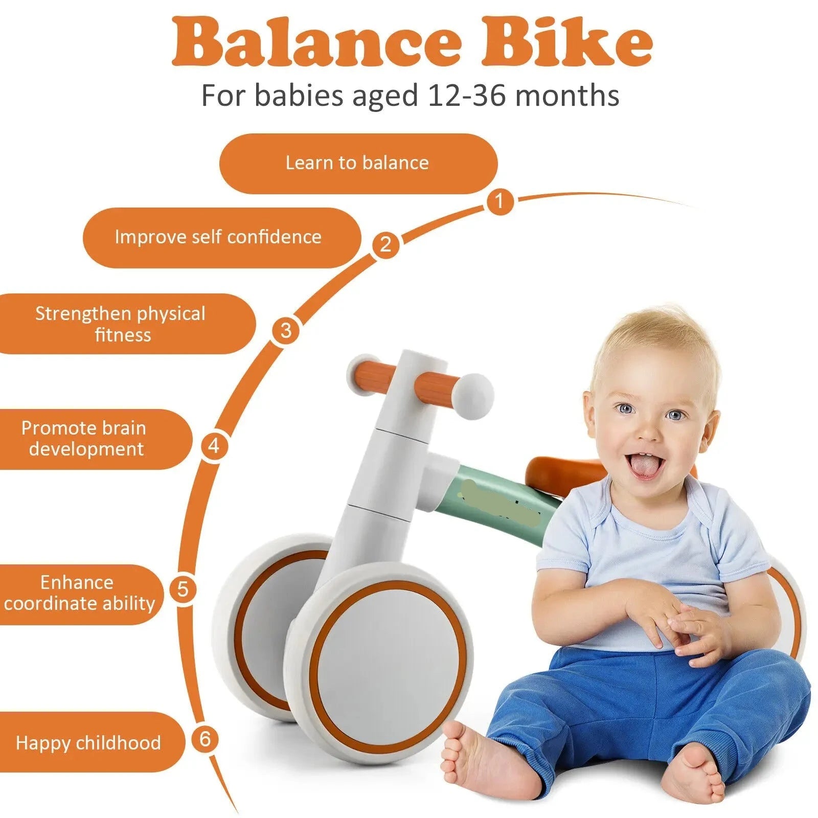 Four-wheeled Baby Balance Bikes childrensterritory