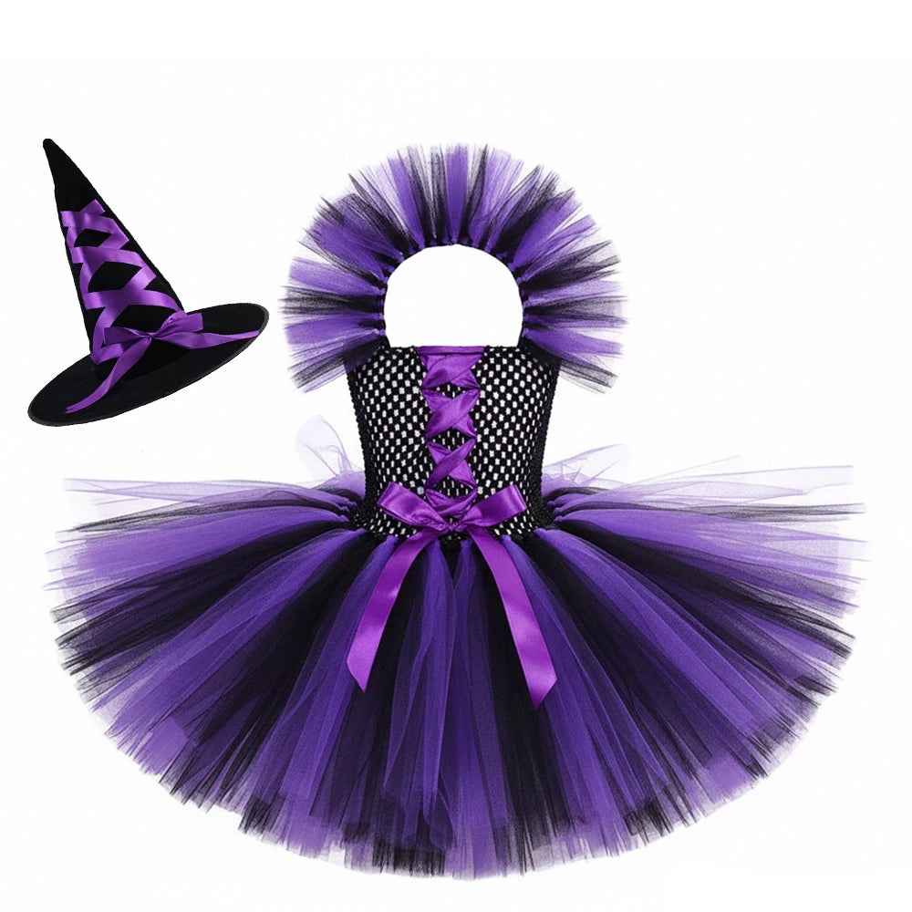 Kids Girls Carnival Vestidos Clothing Set Bag Hat for Halloween