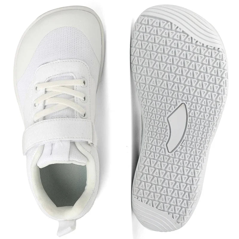 Grey Striped Soft Barefoot Shoes For Boys And Girls childrensterritory