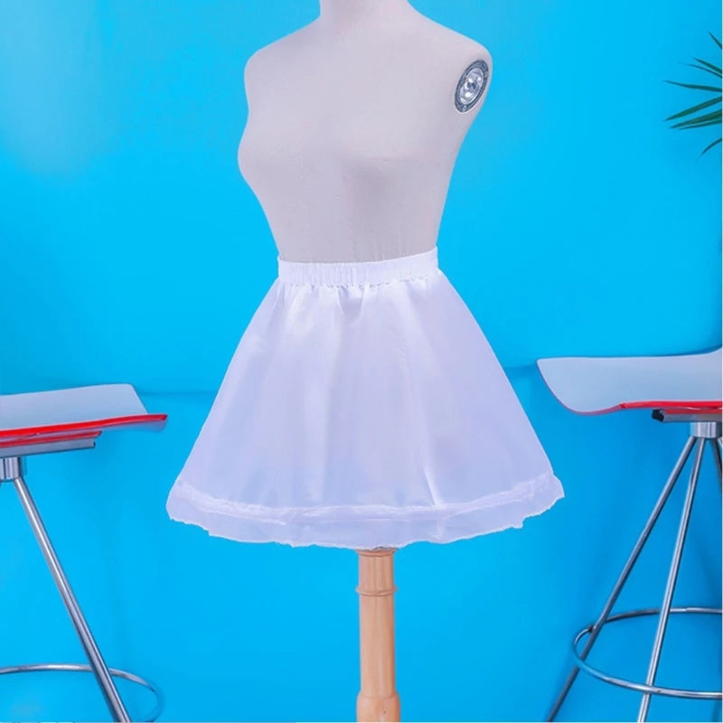 Kids Girls Lace Design 3 Hoops Underskirt for Dresses