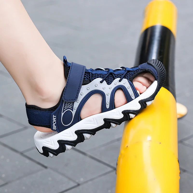 Closed-Toe Aquatic Sport Sandals for Kids Boys Girls