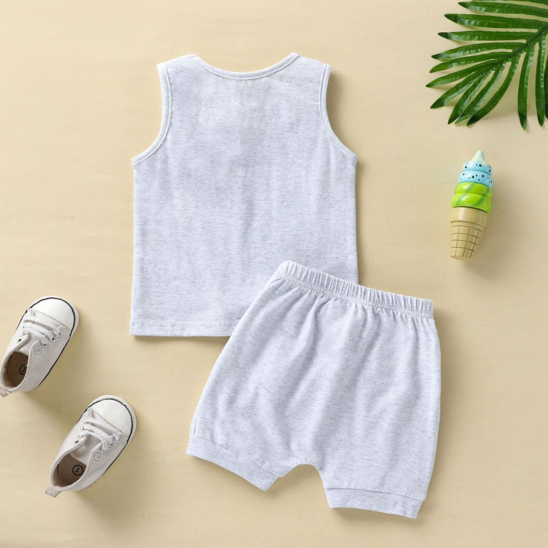 Letter Print Baby Boy Independence Day Clothing Set childrensterritory
