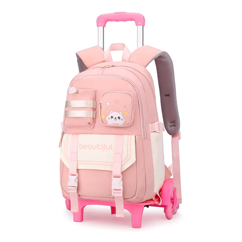Kids’ Stylish Multicolor Travel Trolley Bag childrensterritory