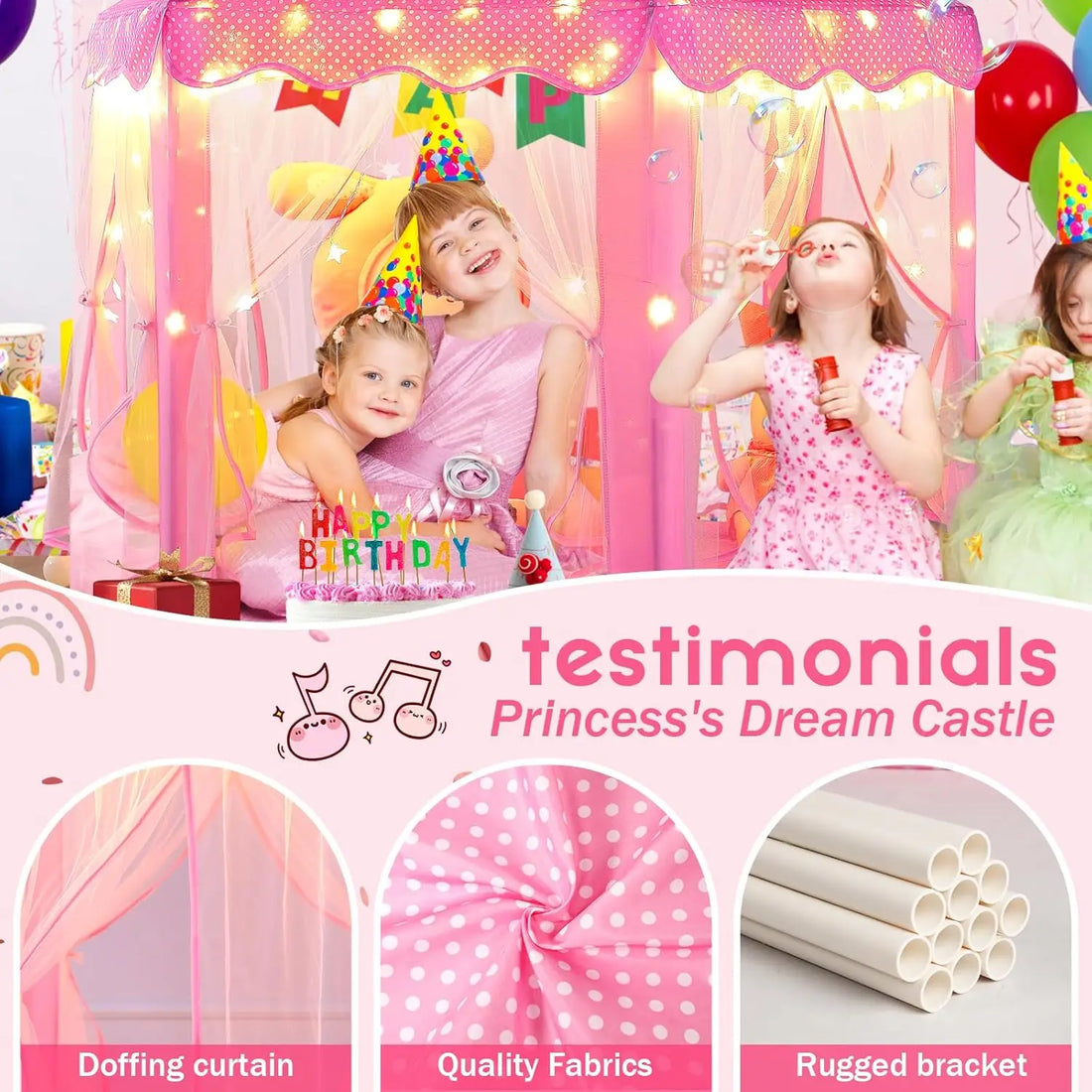 Kids Play Tent Large Castle Fairy Tent