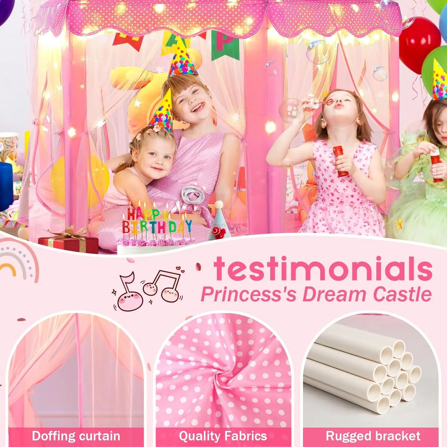Kids Play Tent Large Castle Fairy Tent