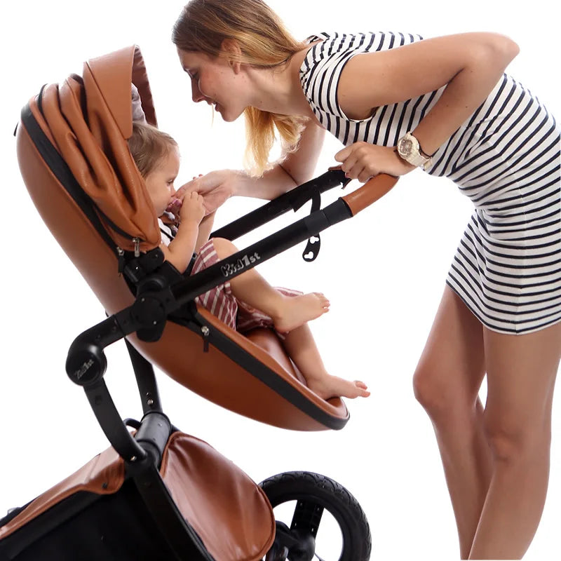 Portable High Landscape Luxury Baby Stroller Travel Pram childrensterritory