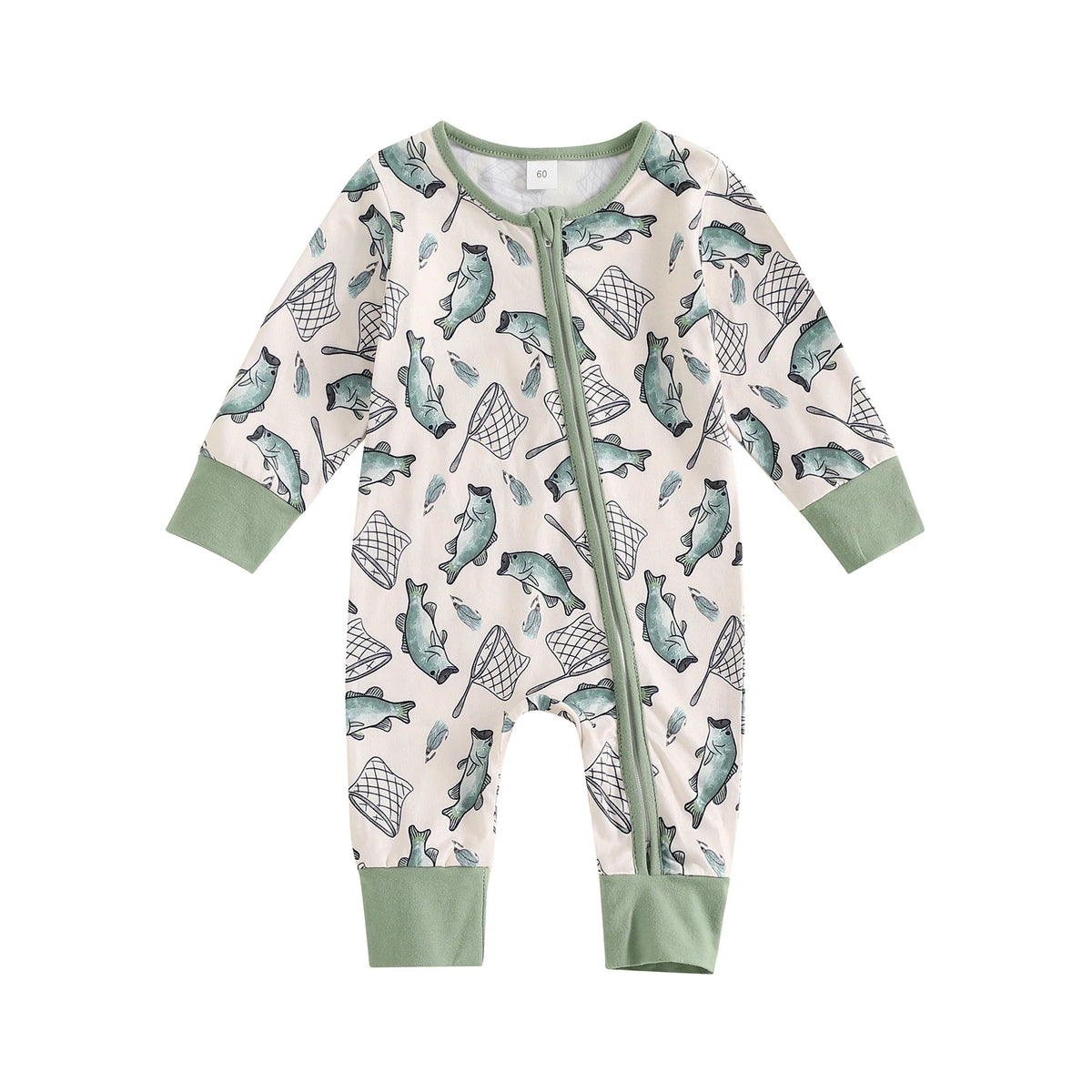 Baby Long Sleeve Printed Rompers for Spring