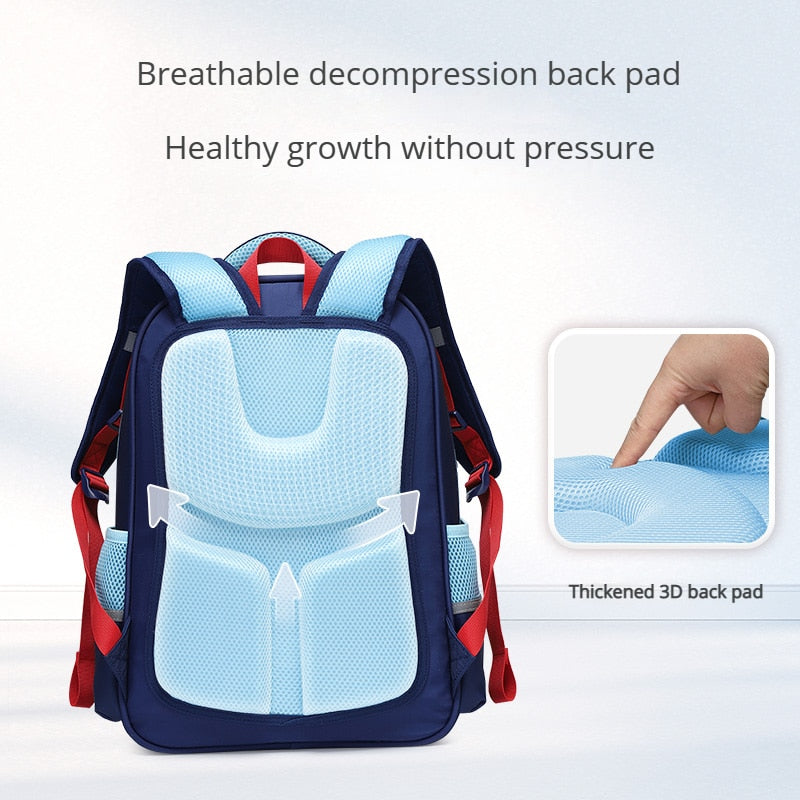 Waterproof Large Capacity Kids School Backpack With Pencil Case childrensterritory