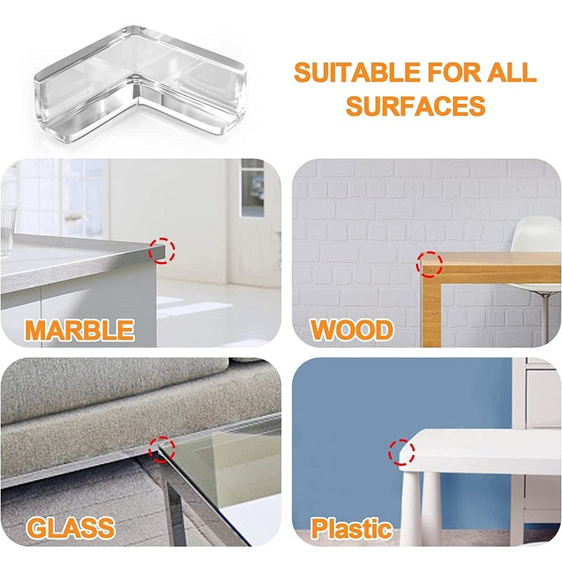 Self-Adhesive Silicone Furniture Corner for Baby: 5/10/20 Pieces childrensterritory