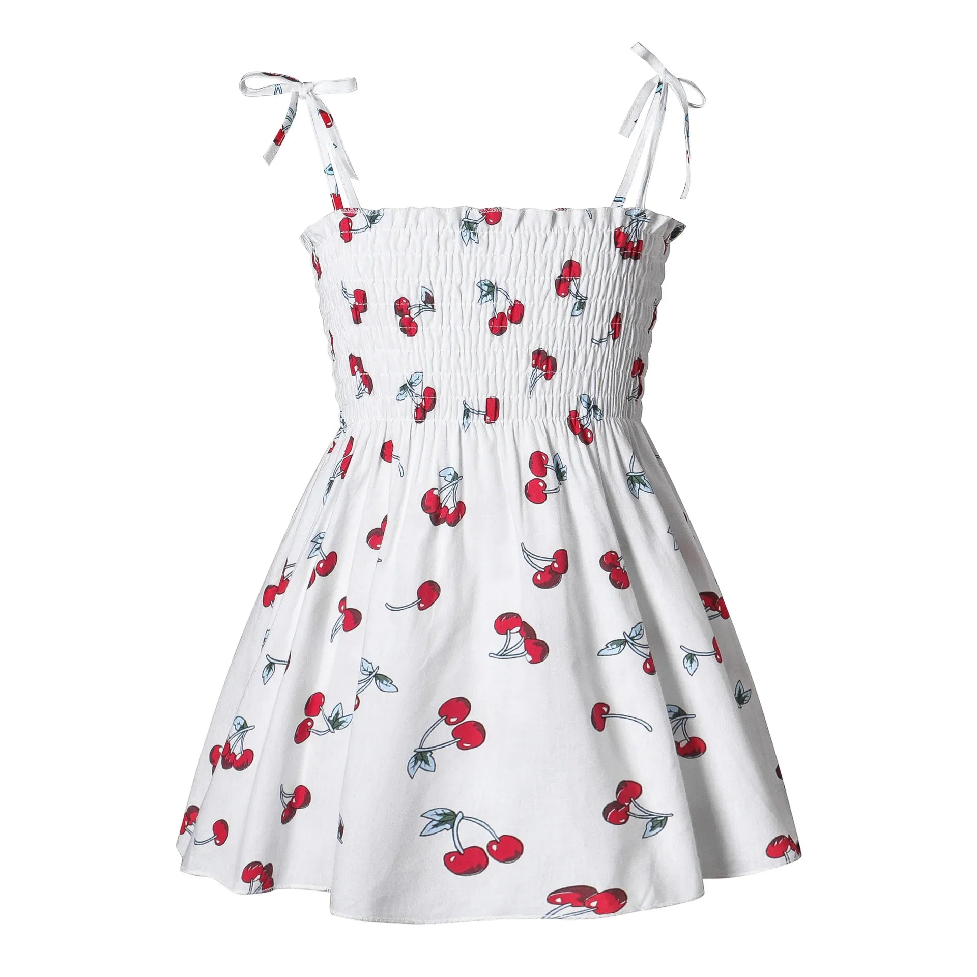 Little Girls Floral Halter Style Summer Cotton Dresses childrensterritory