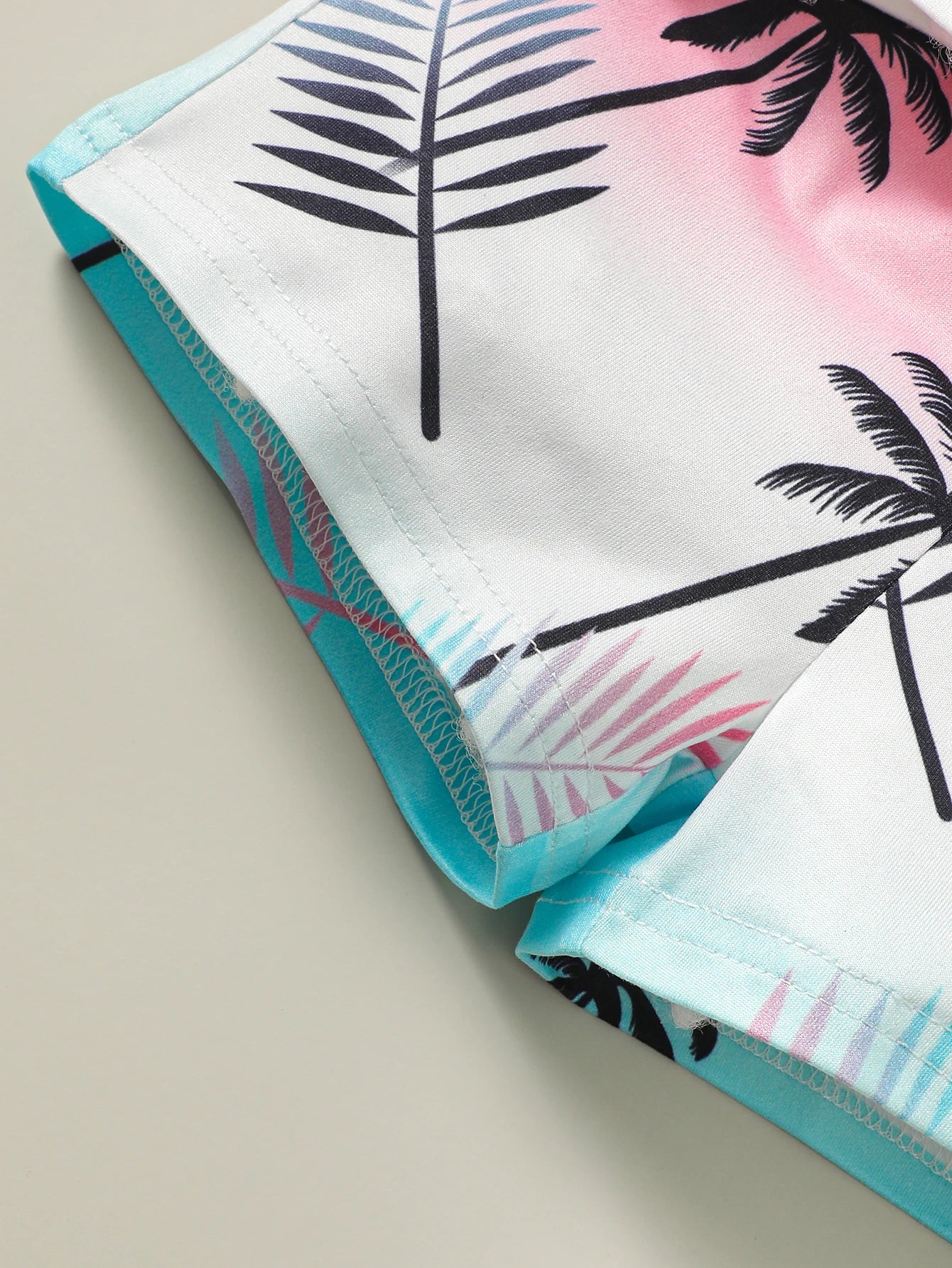 Baby Boys Coconut Tree Printed Vacation Style Clothing Set childrensterritory