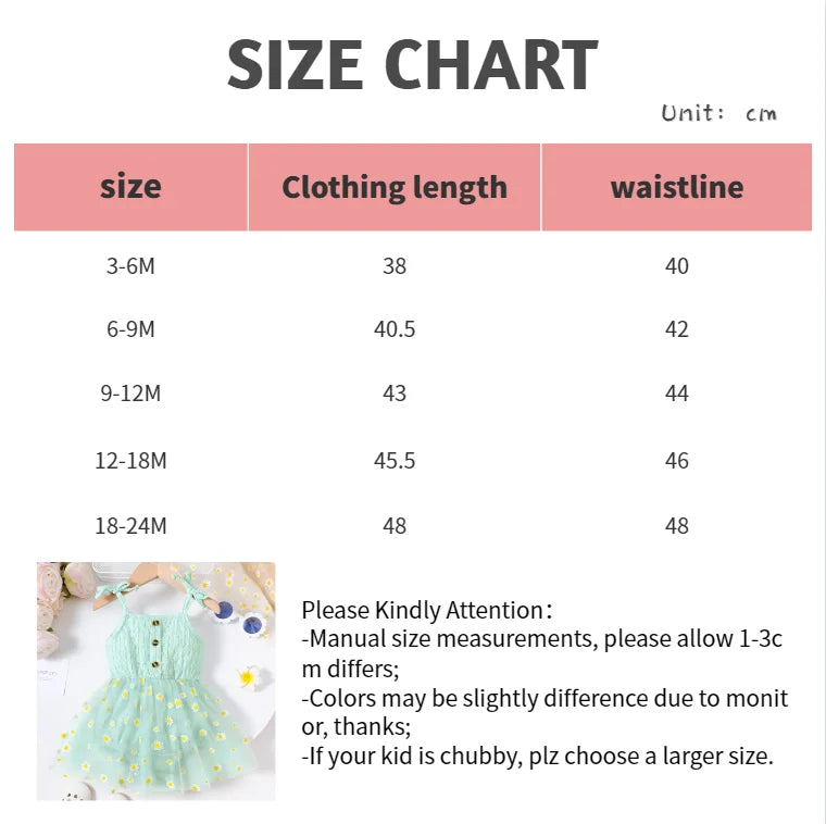 Small Daisy Print Baby Girl Sleeveless Mesh Romper Dress