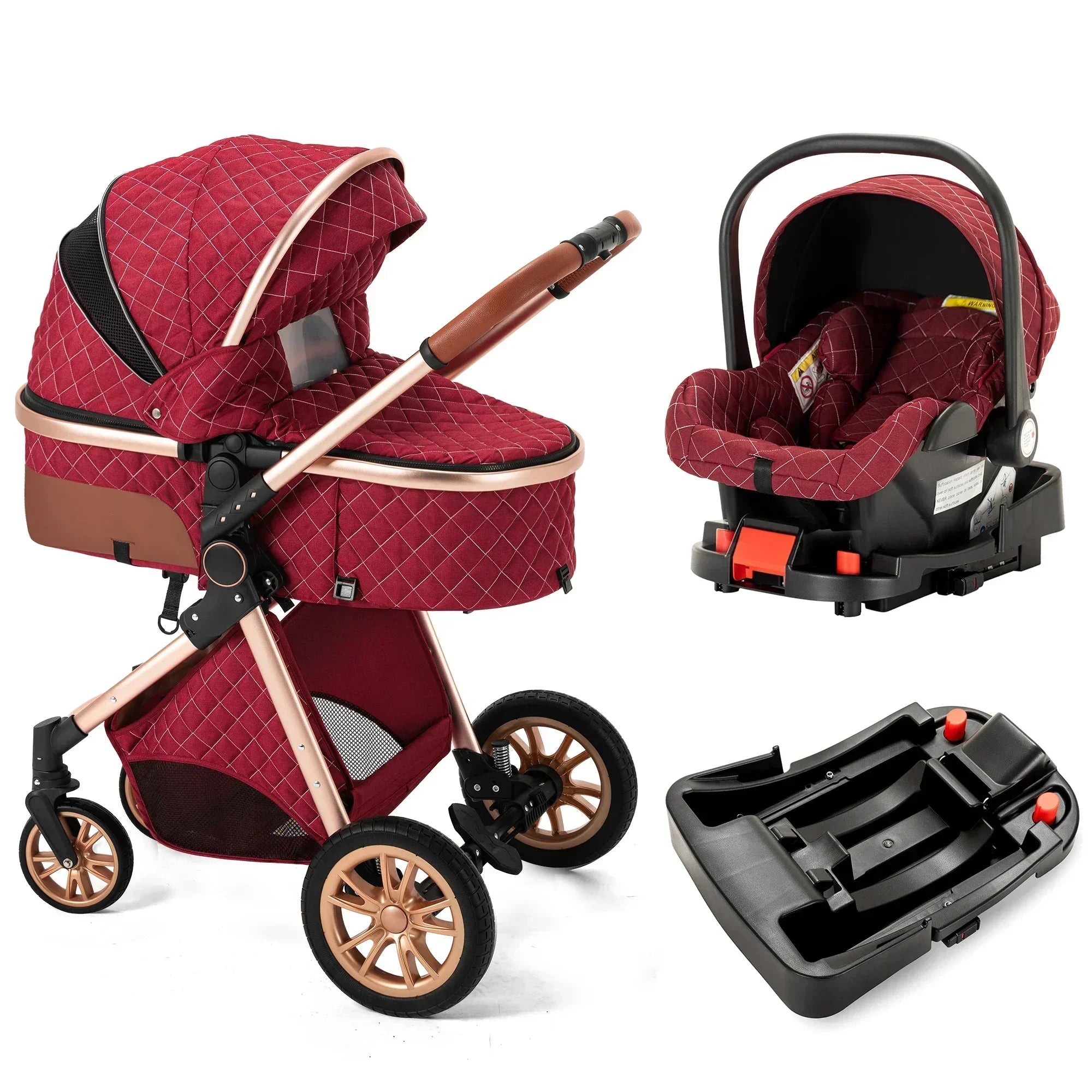 High Landscape Royal Folding 3-in-1 Baby Stroller