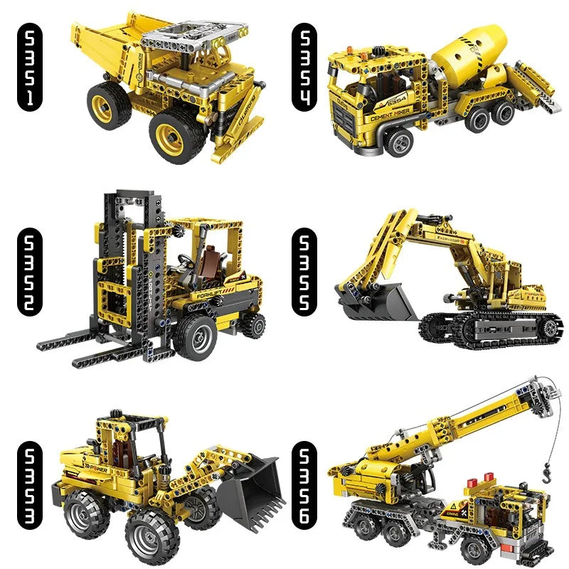 Engineering Truck Building Block Toys For Children